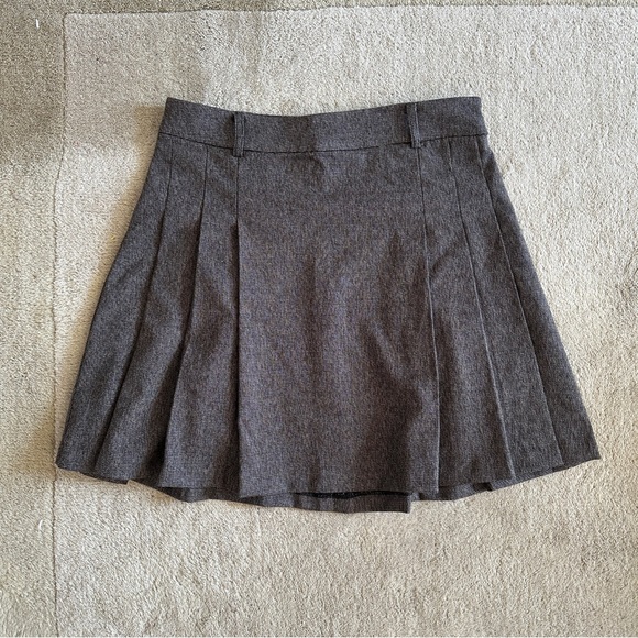 Mango Dresses & Skirts - Mango MNG pleated brown mini skirt small
